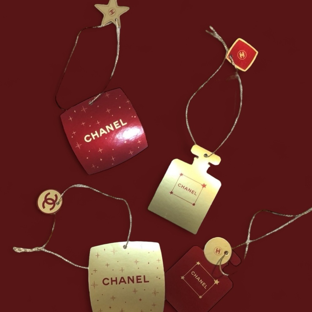 Chanel Beauty Holiday Gift Tags, Set of 4 New